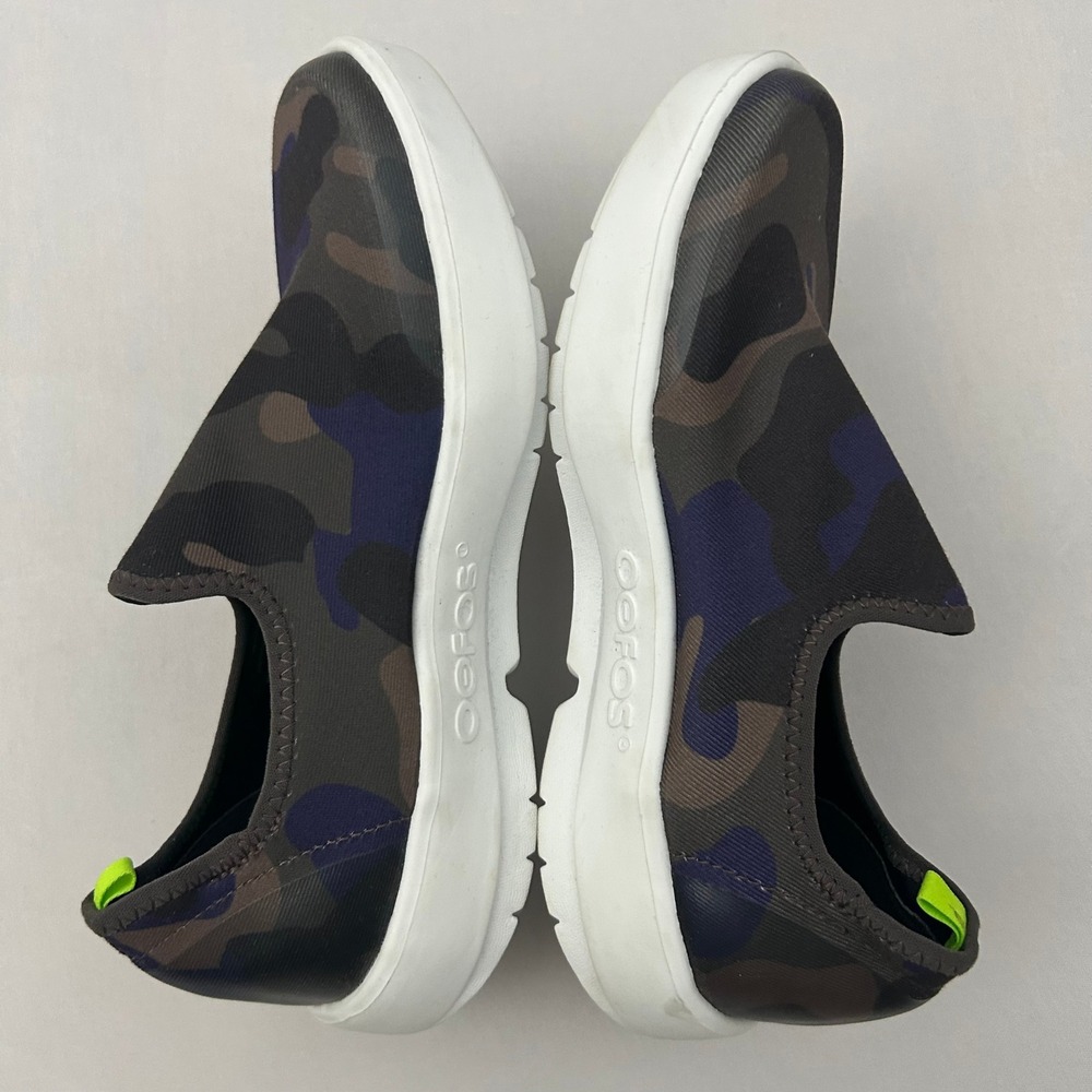 Oofos Oomg Eezee Low Recovery Shoes Gray Camo Womens Size 7 Comfort Slip‎ On - Picture 7 of 9